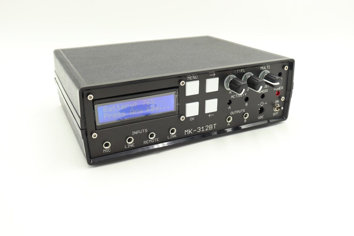 MK312-BT – Gerät mit Display und Bedienelementen